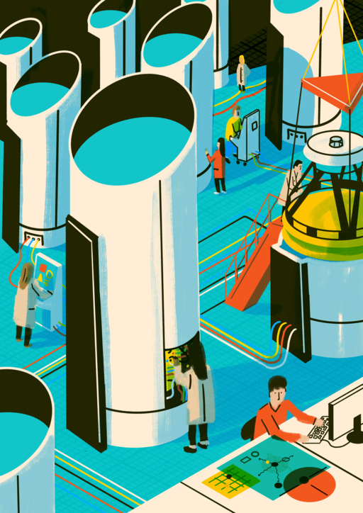 Illustration for Unlock Scientific Discovery section